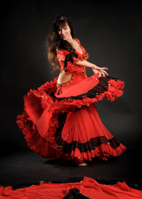 Orient Tanzstudio Salwa spanische Tänze, Flamenco oriental, Foto Krebs