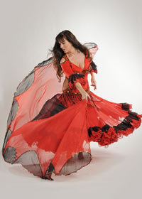 spanisch arabischer Tanz Hildegard Wirtz "Salwa" Foto Krebs