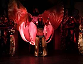 Hildegard Wirtz Pharaonentanz in der Show "The Magic of oriental Dance"Gemünd 2000